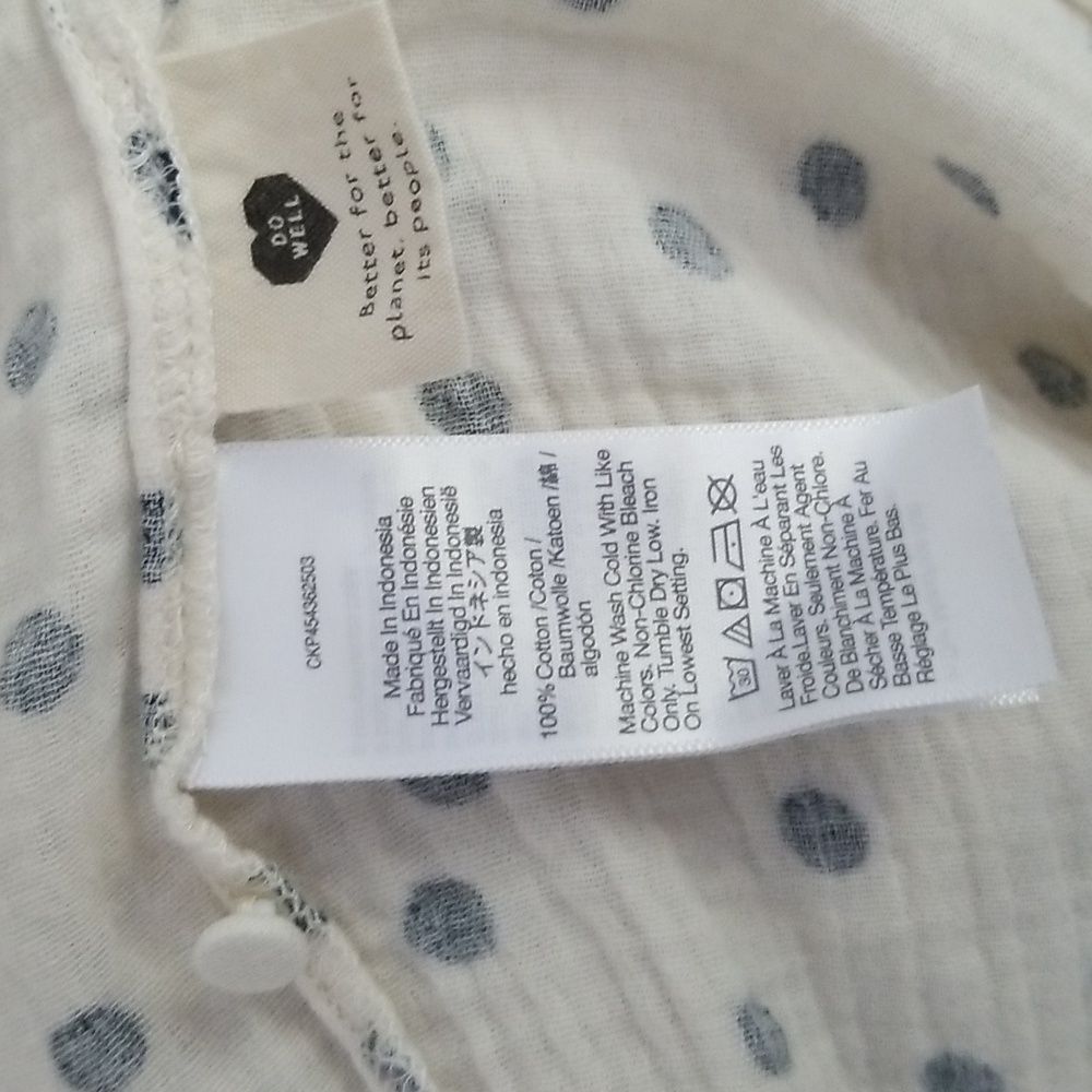 Madewell Harlow Polka Dot Lightspun Gauze (M) - Picture 7 of 7